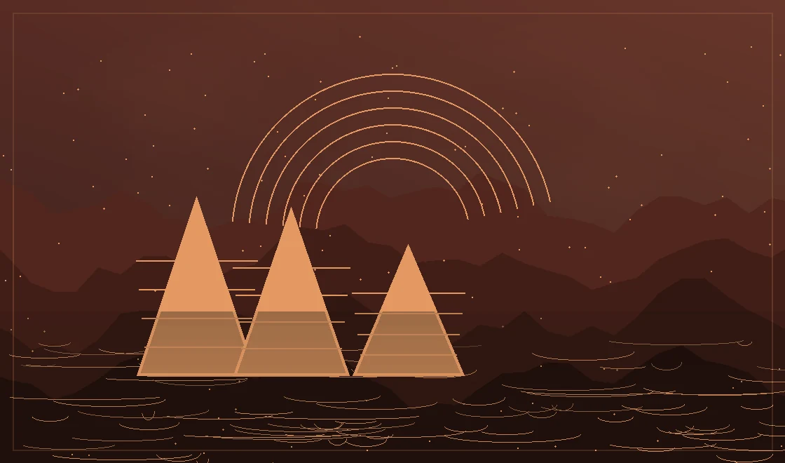 Stufenpyramiden — redaktionelle Archivillustration