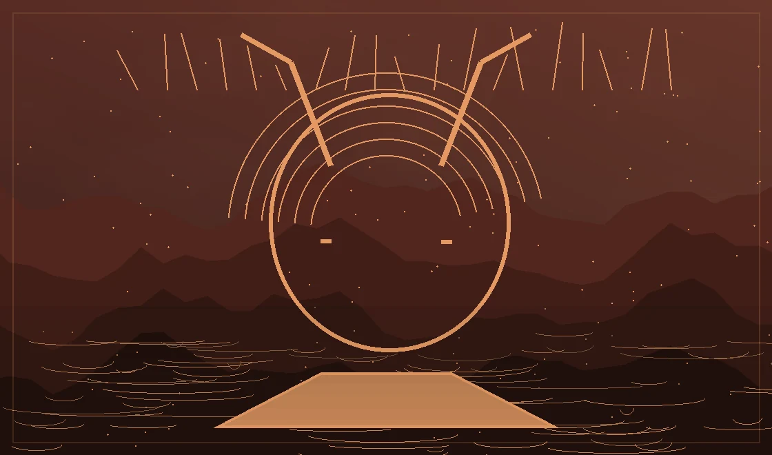 Sunscar-Dämon — redaktionelle Archivillustration